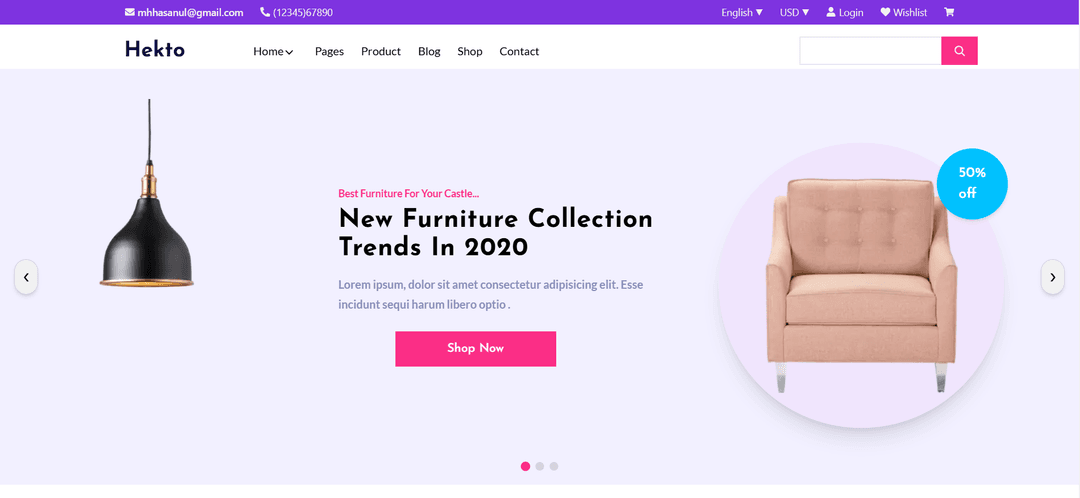 Furniture Website Hackathon
